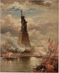 The Unveiling of the Statue of Liberty, Enlightening the World